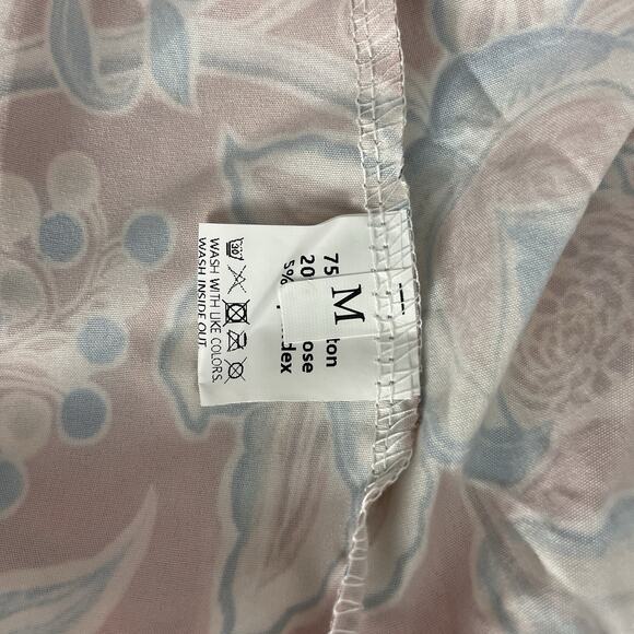 CherryBetty Vintage Floral Print Collared Blouse Red Long Sleeve Medium - Picture 5 of 7